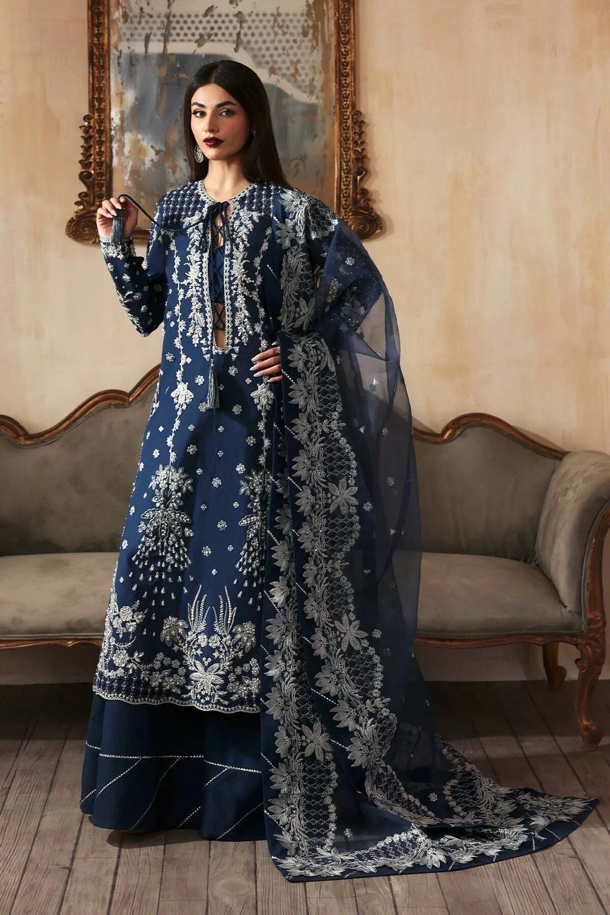 Jahanara By Zarposh Embroidered Festive'25 3 Piece