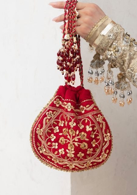 AIK Atelier - WEDDING FESTIVE '25 - VOL. 2 - RED SILK POTLI