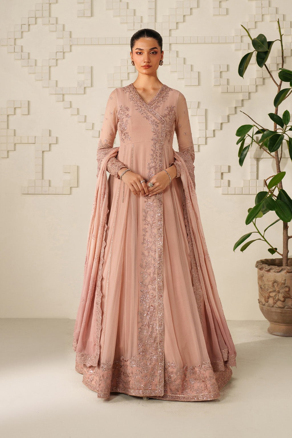 Iznik Luxury Festive Formal 25- UE-623  Embroidered Chiffon