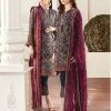 Baroque Chantelle Embroidered Chiffon 3 Piece Suit